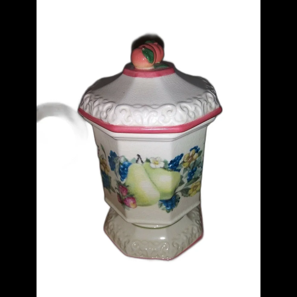 Avon Sweet Country Harvest Creamer And Sugar Bowl With Lid